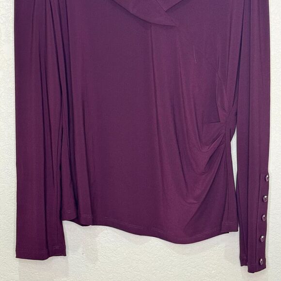 Clara Sun Woo 2 Piece Set Top & Culottte Pants Size Medium Burgundy - Picture 8 of 15